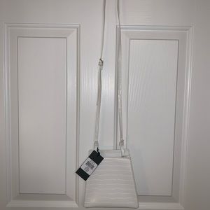 White crossbody purse